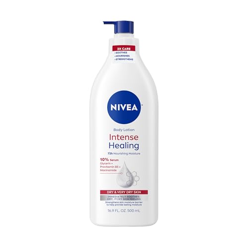 NIVEA Intense Healing Body Lotion, 72-Hour Moisturizing Lotion,16.9 FL OZ