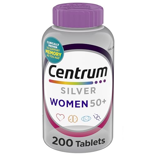 Centrum Silver Women's Multivitamin for Women 50 and Over, 200 Tablets