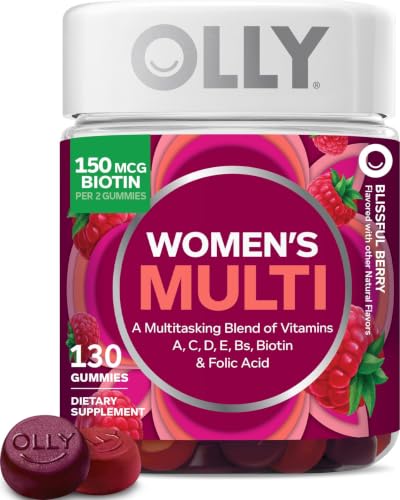 OLLY Women's Multivitamin, Supports Overall Wellness,* Biotin - 130 Count
