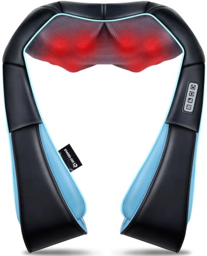 Mo Cuishle Women Men Gifts, Shiatsu Back Shoulder & Neck Massager with Heat