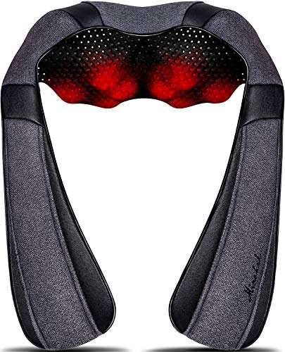 Mirakel Heat Neck Massager for Pain Relief Deep Tissue - Gift for Women Men