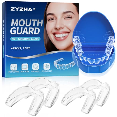 ZYZHA Anti Grinding Guard for Clenching Teeth at Night, Mouth Guard for Grinding Teeth at Night, Teeth Grinding Mouthguards for Sleeping, Comfortable Grinding Guard for Adults