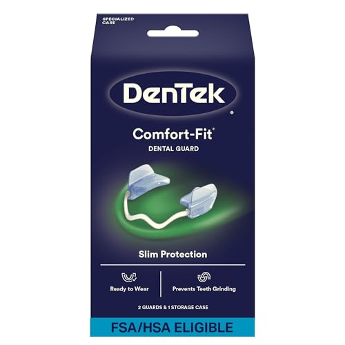 DenTek Comfort-Fit Dental Guard, 1 Storage Case & Pack of 2 Guards
