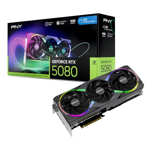 PNY NVIDIA GeForce RTX™ 5080 Epic-X™ ARGB OC Triple Fan