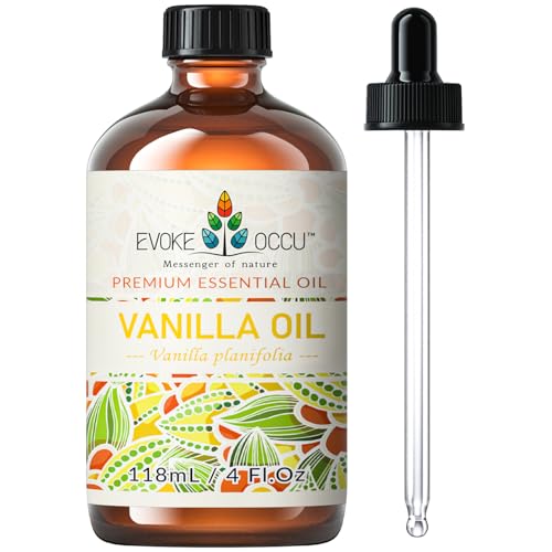 EVOKE OCCU Vanilla Essential Oil for Diffuser, Skin, Aromatherapy
