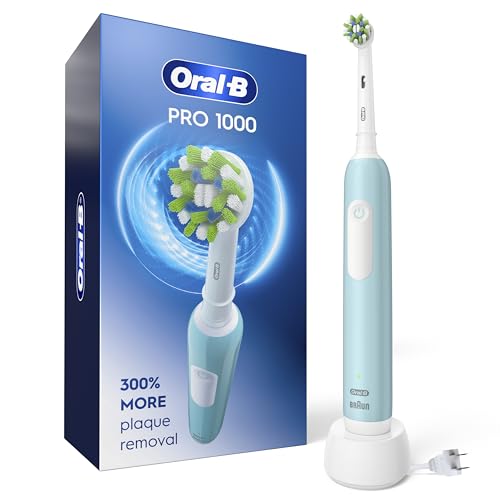 Oral-B Pro 1000 CrossAction Electric Toothbrush, Green