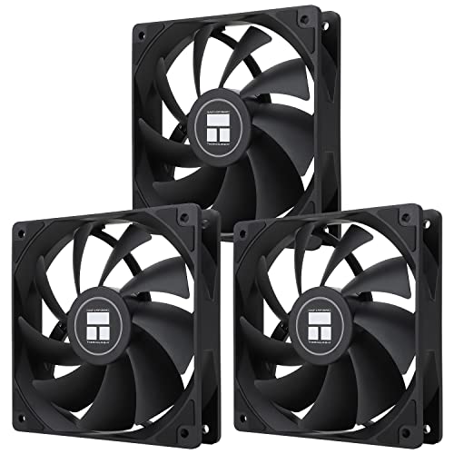 Thermalright TL-C12C-S X3 CPU Fan 120mm ARGB Case Cooler Fan, 4pin PWM Silent Computer with S-FDB Bearing Included, up to 1550RPM Cooling Fan（3 Quantities） (TL-C12C X3)