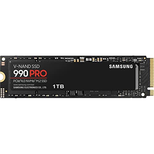 Samsung SSD 990 PRO 1TB, PCIe 4.0 M.2 2280, Up to 7,450 MB/s