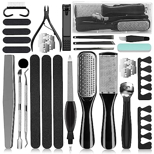 36 in 1 Professional Pedicure Kit, Foot File, Foot Rasp and Callus Remover