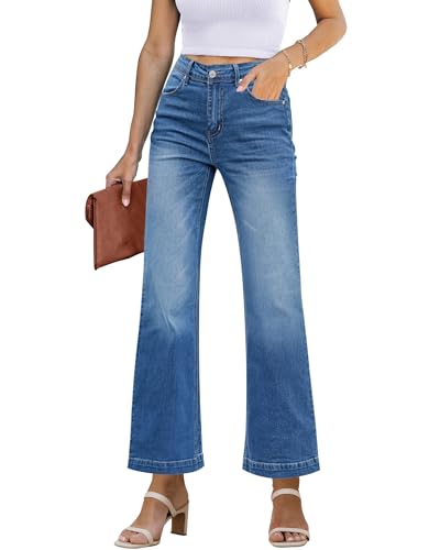 GRAPENT Womens Jeans Size 8-10 Country Concert Outfits Business Casual Clothes Color Petite Lapis Longing Size M Medium