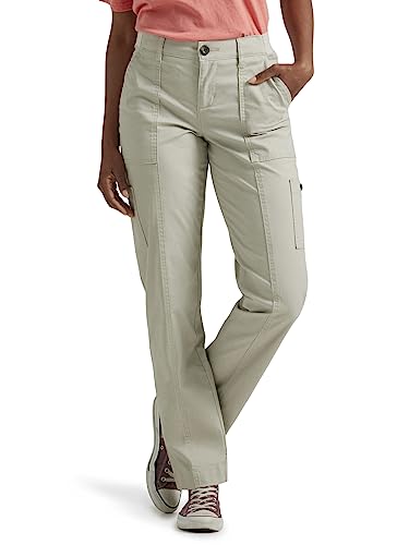 Lee Women's Petite Ultra Lux Comfort with Flex-to-Go Utility Pant Salina Stone 8 Petite