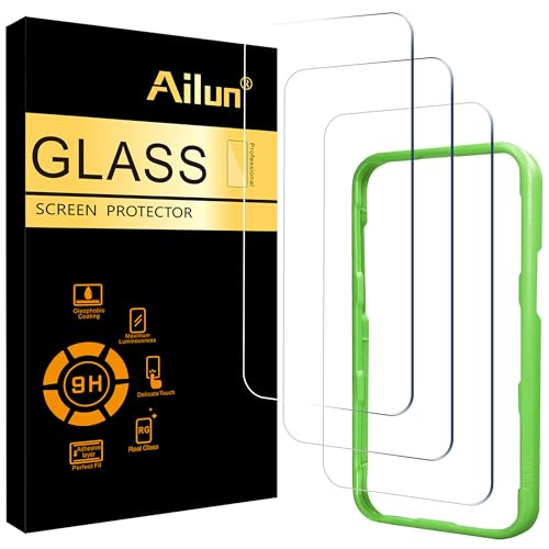 Ailun 3 Pack Screen Protector for iPhone 17 / iPhone 16 Pro [6.3 inch] with Installation Frame, Dynamic Island Compatible, Case Friendly[Not for iPhone16/16Plus/16Pro Max/17Pro/17Pro Max/Air]