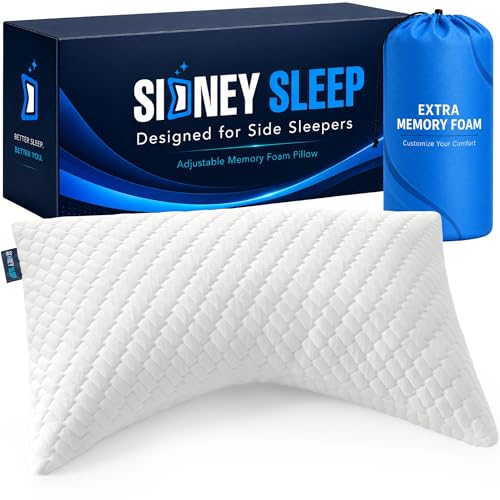 Sidney Sleep Adjustable Curved Pillows for Neck and Shoulder Support