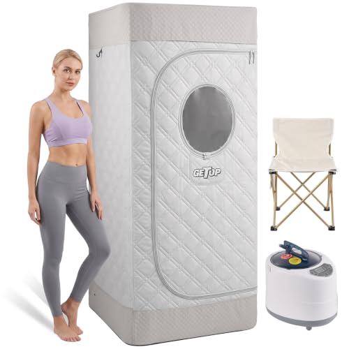 Getop Portable Steam Sauna for Home, Sauna Box with 1500W 3L Steamer
