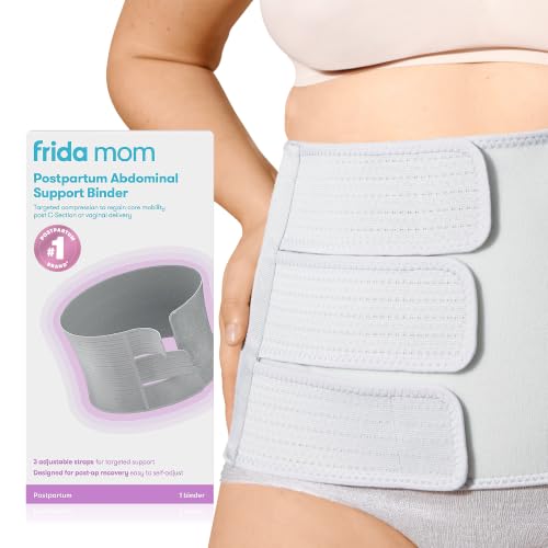 Frida Mom Belly Binder for Natural & C-Section Postpartum Recovery, 9" High
