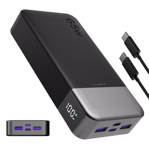 JUOVI 65W Portable Charger for Laptop Power Bank 20000mAh