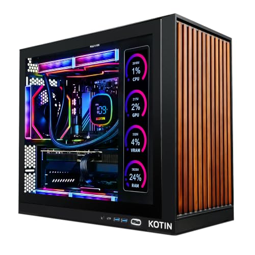 KOTIN Prebuilt Gaming PC RTX 5070 12GB, Ryzen 7 9700X, 32GB DDR5, 1TB SSD