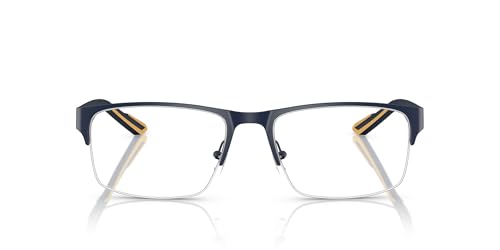 Armani Exchange A|X AX1068 Prescription Eyewear Frames, Matte Blue/Demo Lens, 56 mm