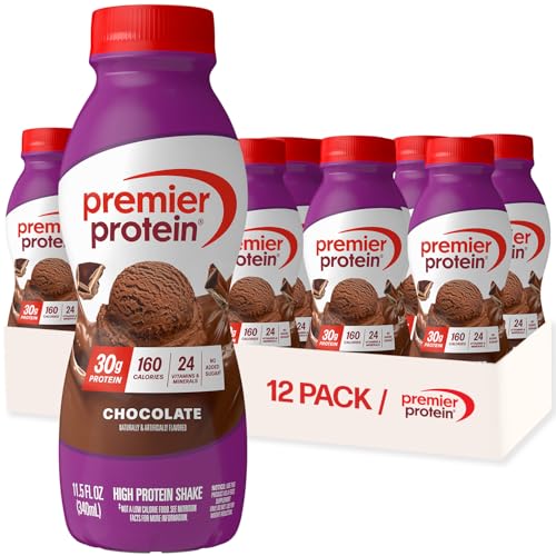 Premier Protein Shake, Chocolate, 30g High Protein, 12 Pack