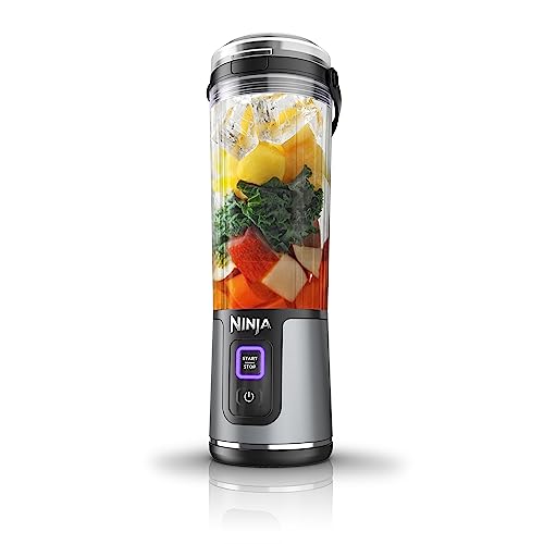 Ninja Blast Portable Blender, Cordless, 18oz Vessel, Black, BC151BK | USB-C rechargeable, cordless blending anywhere. BlastBlade crushes ice & frozen fruit. Leakproof sip lid, dishwasher safe.