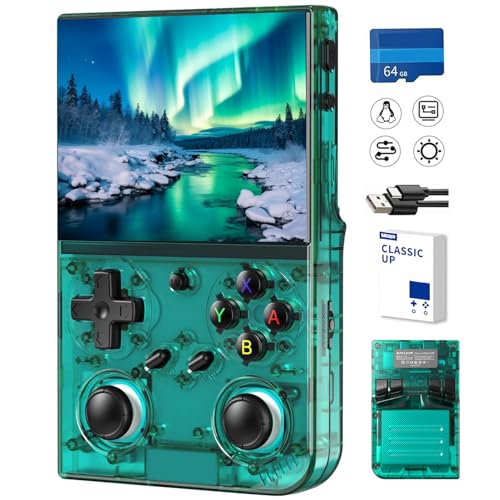 Retro Handheld Game Console,Portable Game with 3.5 Inch IPS Screen,with 64G TF Card Pre-Installed 4353 Games Supports 5G WiFi Bluetooth HDMI and TV Output 35XXPRO