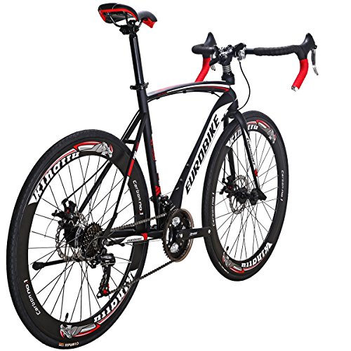 EUROBIKE Road Bike TSM 550 21 Speed Bike 54Cm Frame Adult Bike Dual Disc Brake Wheels Bicycle