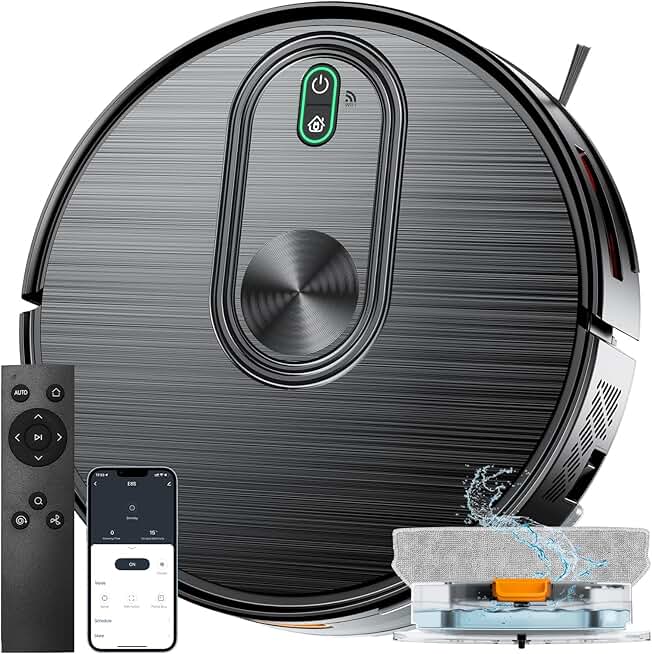 Robot Vacuum and Mop Combo 6500Pa Strong Suction