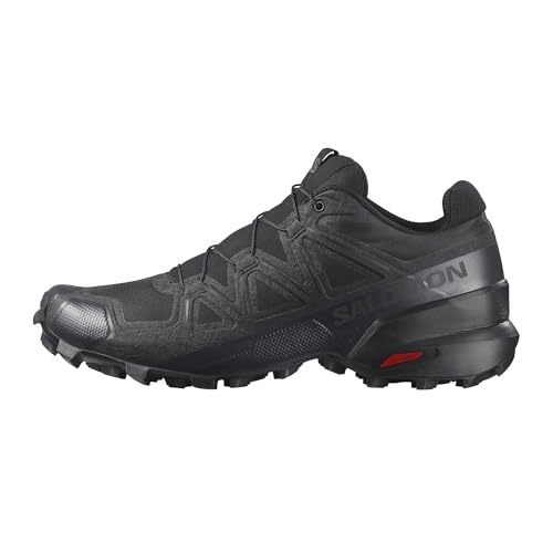 Salomon Men’s Speedcross Trail Running Shoes - Black/Black/Quiet Shade - 10