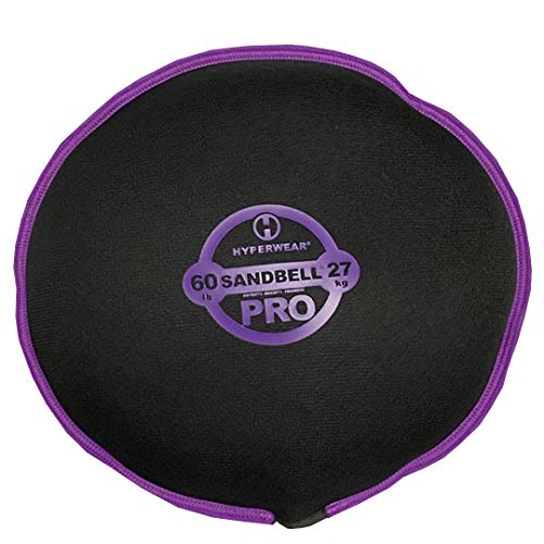 Hyperwear SandBell PRO Sandbag for Working Out - Heavy-Duty Pre-Filled Neoprene Weight with Clean USA Sand & Kettlebell Alternative for Slams, HIIT & Strength - Textured Grip, No-Leak - 6 lb