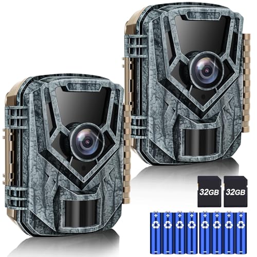 Punvoe Trail Camera 2 Pack 36 MP 2.7K Game Camera