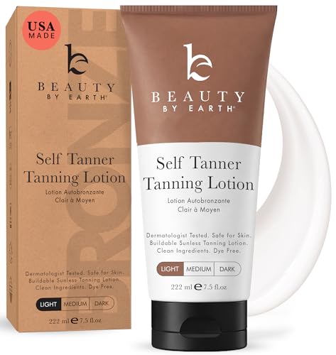 Tanning Lotion Self Tanner - USA Made with Natural and Organic Ingredients