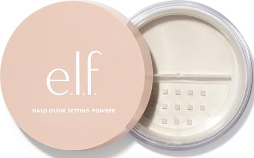 e.l.f. Halo Glow Soft Focus Setting Powder, Silky & Creates Soft Glow Without Shine, Smooths Pores & Lines, Vegan & Cruelty-Free, Light