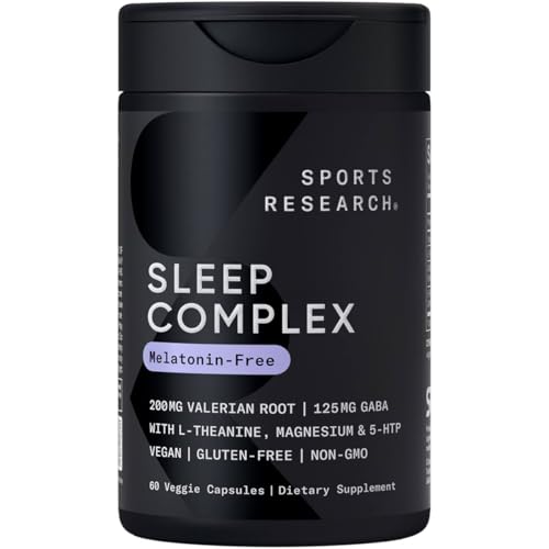 Sports Research® Sleep Complex (Melatonin-Free), 60 Veggie Capsules