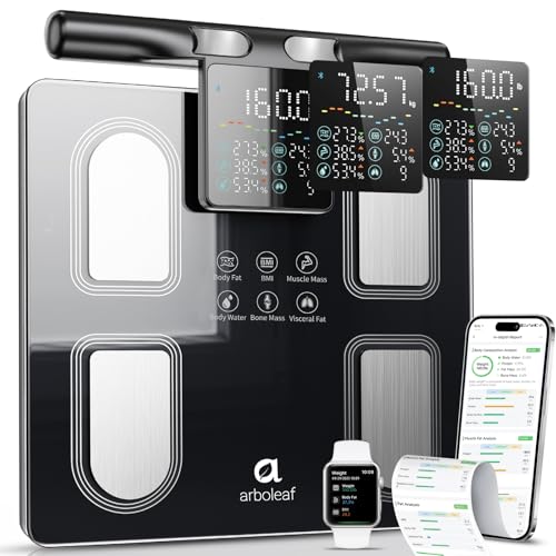 Arboleaf Body Fat Scale for Body Weight, 8-Electrode Body Composition, BMI