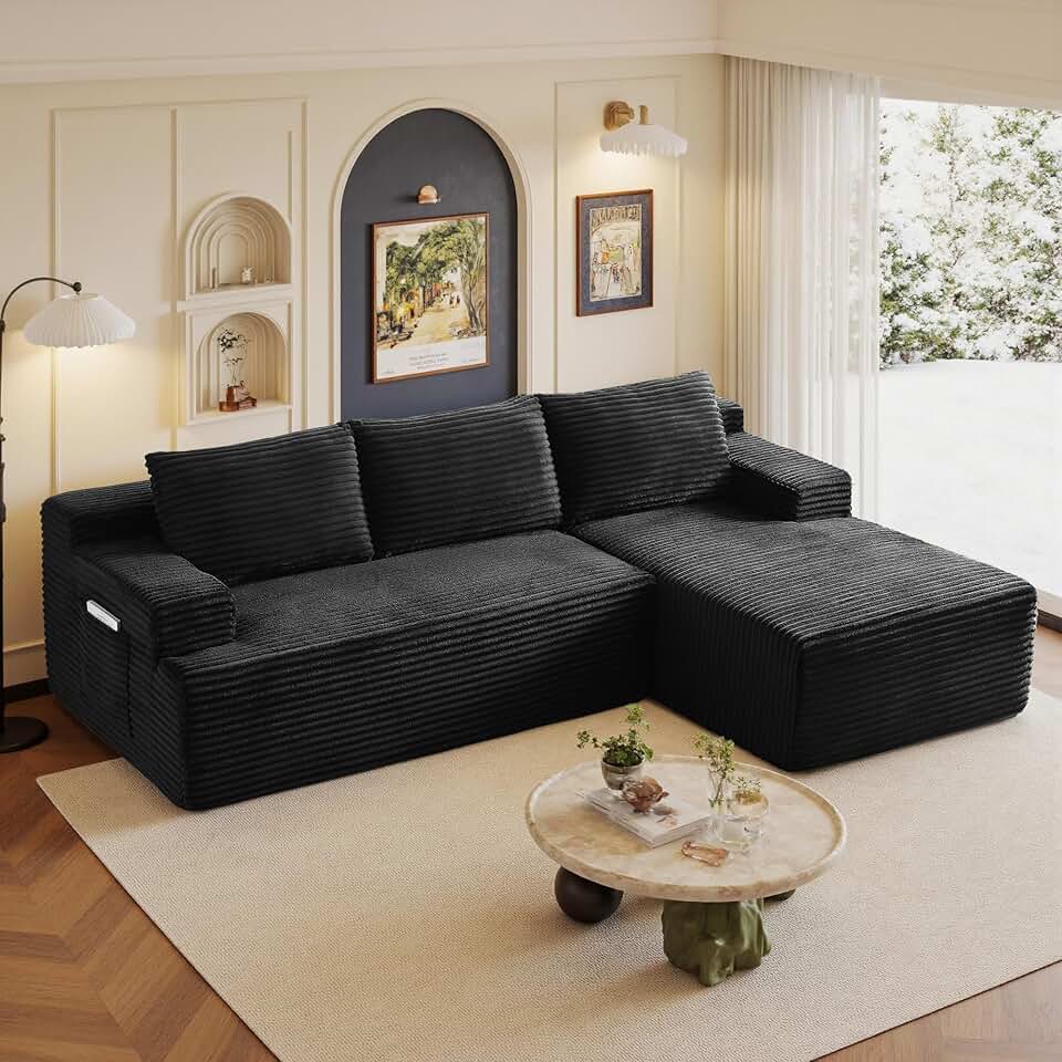 Sectional Couches for Living Room Cloud Couch Sofa with L-Shape