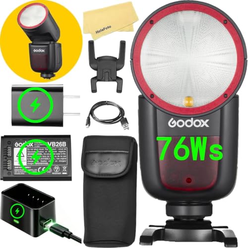 Godox V1 V1-N V1N TTL Round Head Camera Flash for Nikon Flash Speedlight