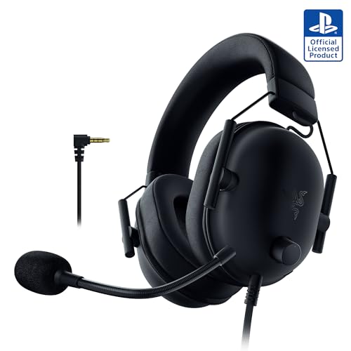 Razer BlackShark V2 X Wired PlayStation Gaming Headset, Black