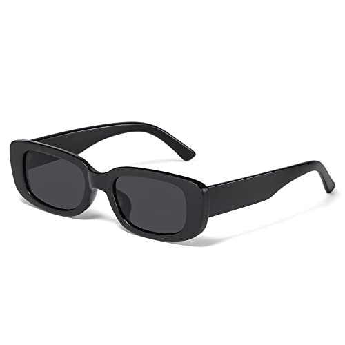 JASPIN Rectangle Sunglasses for Women Men Y2k Sun Glasses UV Protection