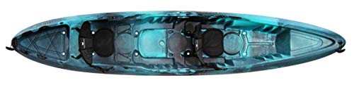 Perception - Rambler 13.5 Recreational Kayak - Sit on Top Tandem Kayak - Storage with Tie Downs - 13.6 ft - Dapper
