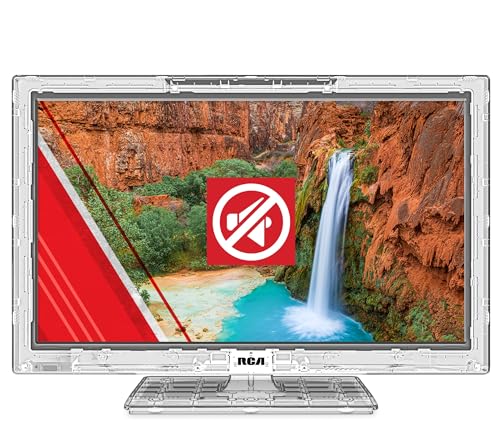 RCA 22” Clearview HDTV | J22SE1221 Transparent LED HD Television, High Resolution Wide Screen Monitor w/HDMI, VGA, Including Full Function Remote