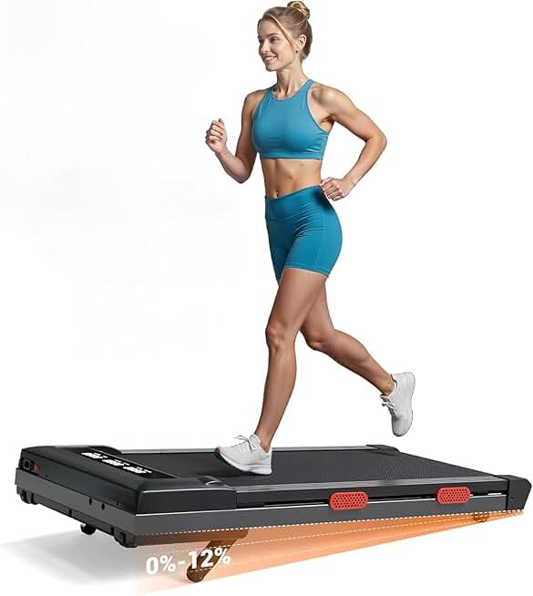 MJWW Walking Pad Treadmill with 9% Auto Incline