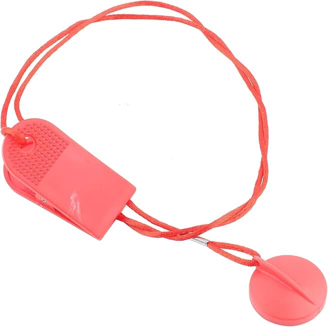 Treadmill Universal Safety Switch Lock, Sports Running Machine Security Key Red, Treadmill Round Switch Lock Fitness for Most Treadmill