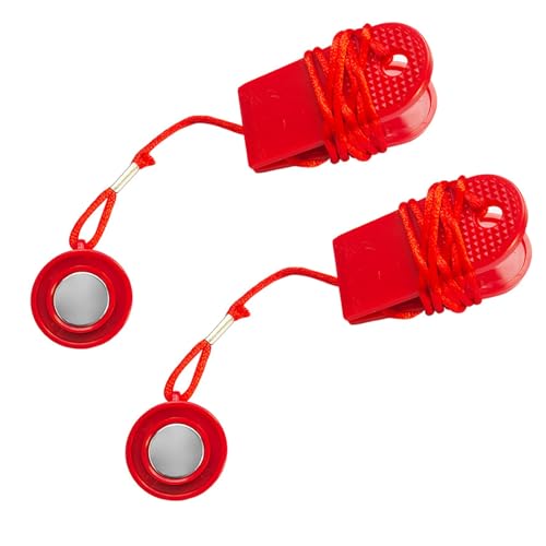 cdar 2Pcs Treadmill Magnet Safety Key Running Machine Switch Round Treadmill Safety Key Replacement for Most Treadmills 2pcs