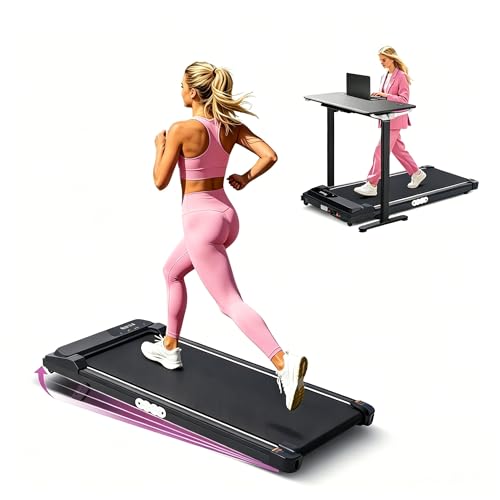 Walking Pad Treadmill with Incline, 0.6-7.6MPH Portable Treadmill for Home Small, 3.0HP Electric Mini Treadmills for Home Exercising, Under Desk Walking Pad Treadmill for Small Spaces, 350LBS