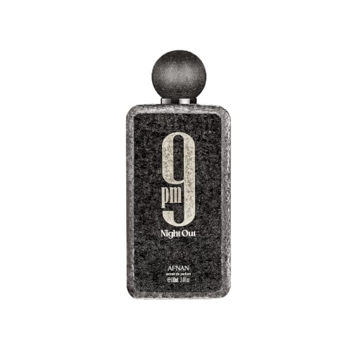 Afnan 9 PM Night Out Unisex Extrait de Parfum, 3.4 Fl. Oz