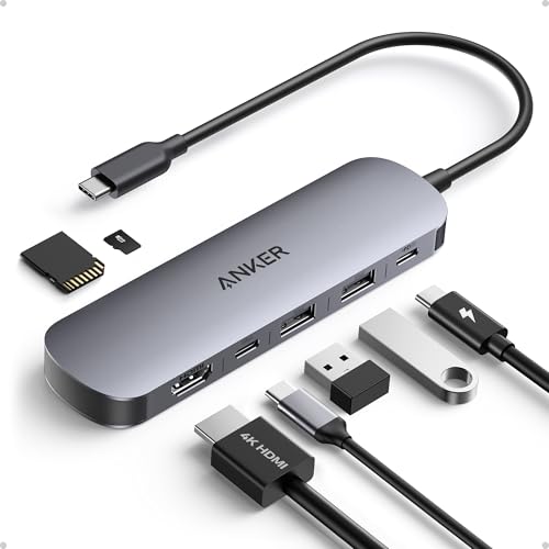 Anker USB C Hub, 7in1 Multi-Port USB Adapter for Laptop/Mac