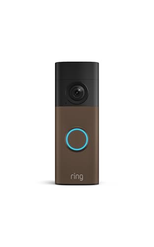 Ring Battery Doorbell (newest model) — Retinal 2K with wide-angle video, up to 6x Enhanced Zoom, Two-Way Talk, and Built-In Battery, Matte Mocha