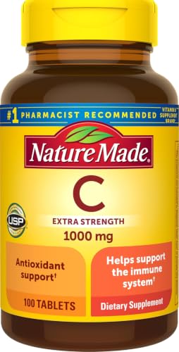 Nature Made Extra Strength Vitamin C 1000 mg Tablets, 100 Count