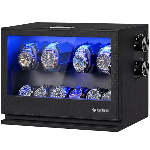 BEWISHOME Watch Winders for Automatic Watches, 4 Watch Winder