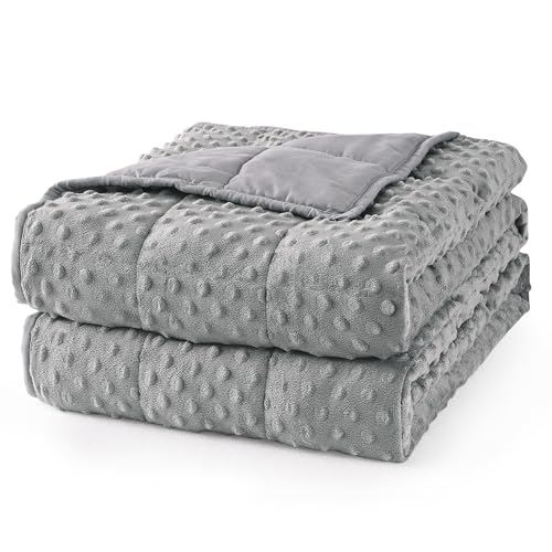 Mr. Sandman Cooling Weighted Blanket for Adults, Queen Size 15 lbs, 60″x80″